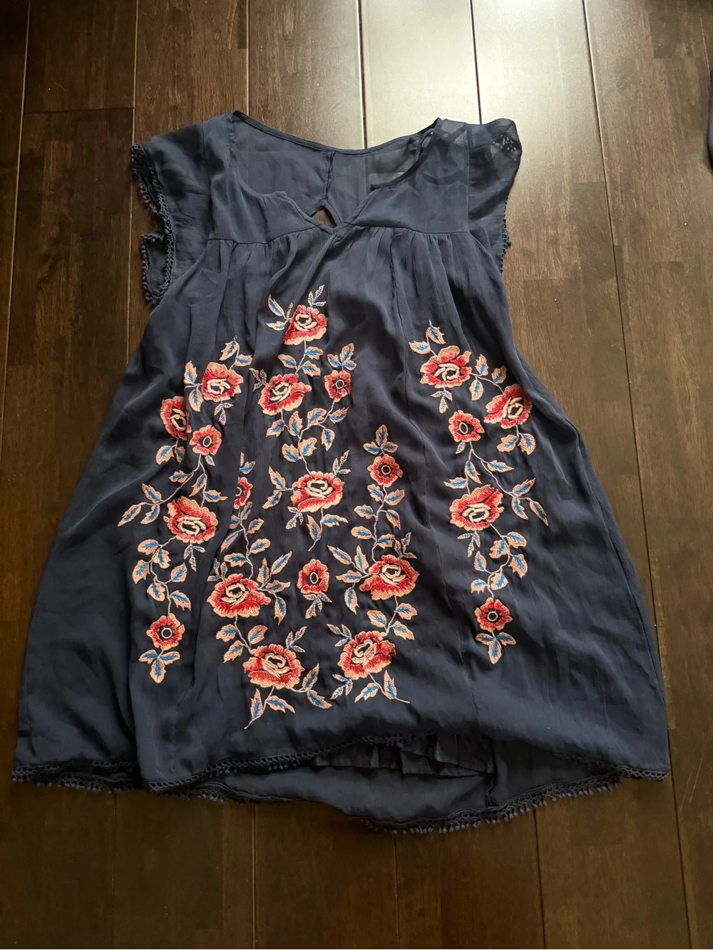 Abercrombie embroidered mini dress